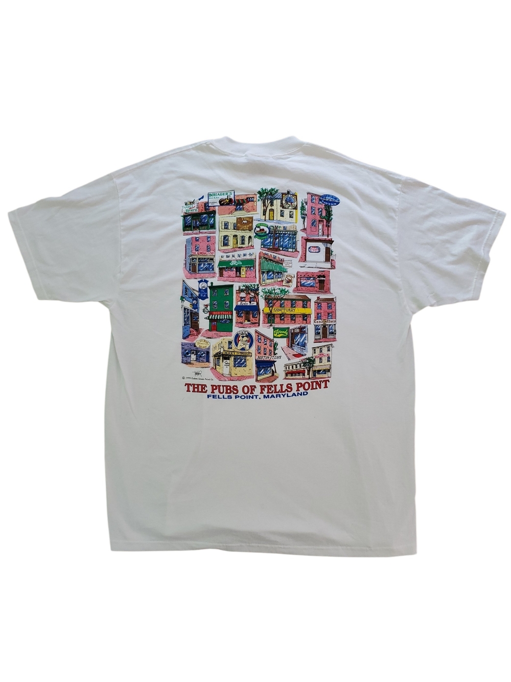 Vintage Levis Pubs of Fells Point Maryland T-Shirt Size XL 1993 NWT